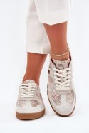 Buty Sportowe Model Daniel Lopez SS2D4032 Beige Wzór - Step in style Step in style Buty Sportowe Model Daniel Lopez SS2D4032 Beige Wzór - Step in style Step in style