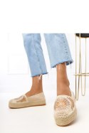 Espadryle Model Lorina E5573 Beige - PRIMO PRIMO Espadryle Model Lorina E5573 Beige - PRIMO PRIMO