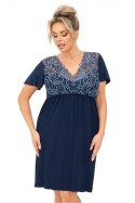 Koszulka nocna Koszula Nocna Model Melania Plus Size Navy - Donna Donna Koszulka nocna Koszula Nocna Model Melania Plus Size Navy - Donna Donna