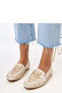 Mokasyny Model Lea E5568 Beige - PRIMO PRIMO Mokasyny Model Lea E5568 Beige - PRIMO PRIMO