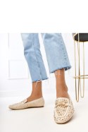 Mokasyny Model Lea E5568 Beige - PRIMO PRIMO Mokasyny Model Lea E5568 Beige - PRIMO PRIMO