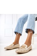 Mokasyny Model Lea E5568 Beige - PRIMO PRIMO Mokasyny Model Lea E5568 Beige - PRIMO PRIMO