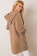 Płaszcz Damski Model MBM-PL-1518.95P Dark Beige - MBM MBM Płaszcz Damski Model MBM-PL-1518.95P Dark Beige - MBM MBM