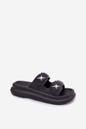 Sandał Klapki Model Falowena M372 Black - Step in style Step in style Sandał Klapki Model Falowena M372 Black - Step in style Step in style