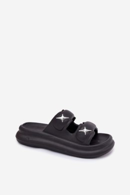 Sandał Klapki Model Falowena M372 Black - Step in style Step in style