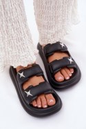 Sandał Klapki Model Falowena M372 Black - Step in style Step in style Sandał Klapki Model Falowena M372 Black - Step in style Step in style