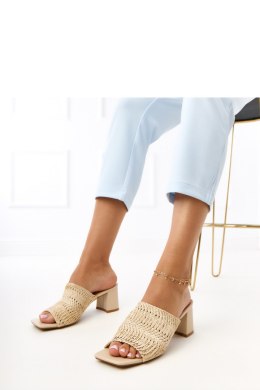 Sandał Klapki Model Gamboa E5518 Beige - PRIMO PRIMO