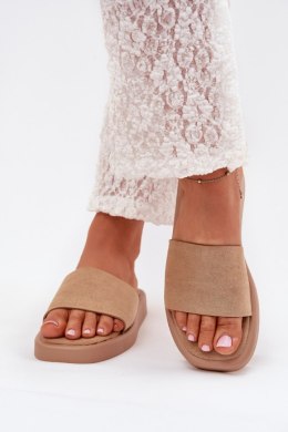 Sandał Klapki Model Jorina 5178 Dark Beige - Step in style Step in style