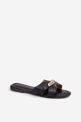 Sandał Klapki Model Kerenza 98-213 Black - Step in style Step in style