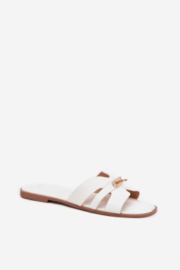 Sandał Klapki Model Kerenza 98-213 White - Step in style Step in style