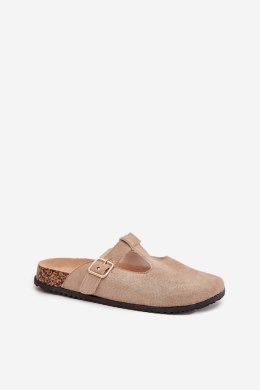 Sandał Klapki Model Lirina 98-263 Beige - Step in style Step in style