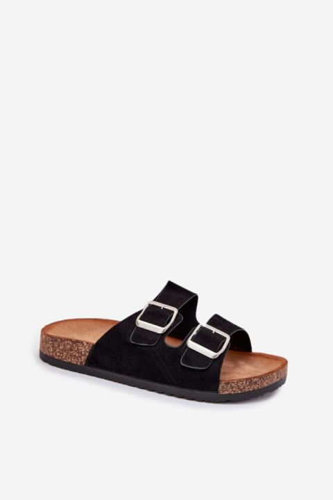 Sandał Klapki Model Livara WD295 Black - Step in style Step in style Sandał Klapki Model Livara WD295 Black - Step in style Step in style