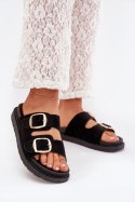 Sandał Klapki Model Verena 222-2 Black - Step in style Step in style Sandał Klapki Model Verena 222-2 Black - Step in style Step in style
