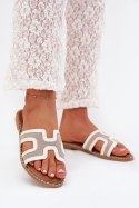 Sandał Klapki Model Vereya LCQ-27 White - Step in style Step in style Sandał Klapki Model Vereya LCQ-27 White - Step in style Step in style