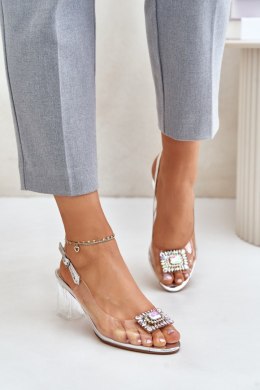 Sandały Model DA MR42-031 Silver - Step in style Step in style