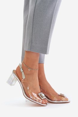 Sandały Model DA MR42-031 Silver - Step in style Step in style