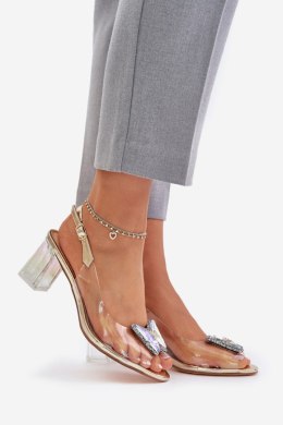 Sandały Model DA MR42-326 Gold - Step in style Step in style