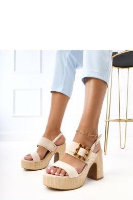 Sandały Model Elevira E5572 Beige - PRIMO PRIMO