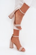 Sandały Model Elirae V7-27 Beige - Step in style Step in style Sandały Model Elirae V7-27 Beige - Step in style Step in style
