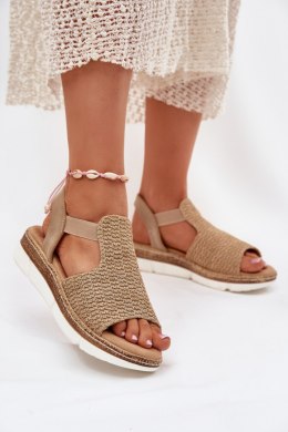 Sandały Model Jelana 25SD35-8828 Beige/Gold - Step in style Step in style