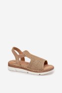 Sandały Model Jelana 25SD35-8828 Beige/Gold - Step in style Step in style