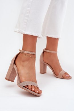 Sandały Model Kavina 1-215 Pink/Gold - Step in style Step in style