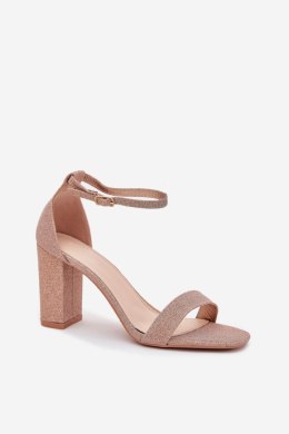 Sandały Model Kavina 1-215 Pink/Gold - Step in style Step in style
