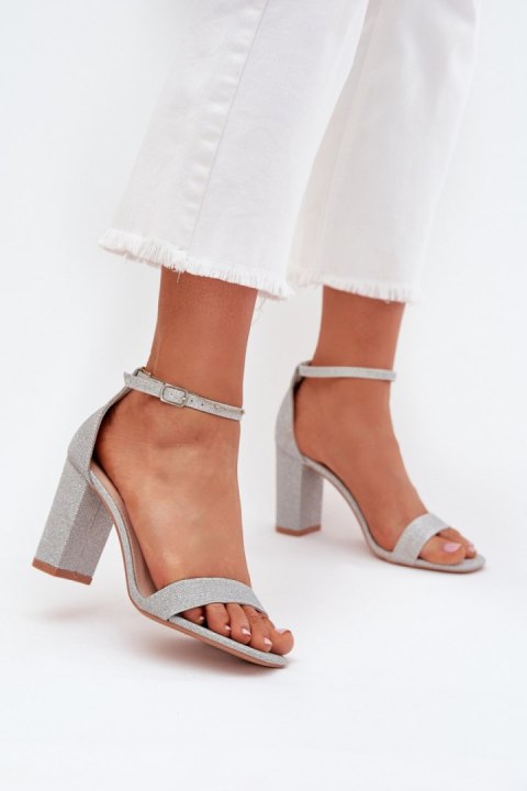 Sandały Model Kavina 1-215 Silver - Step in style Step in style Sandały Model Kavina 1-215 Silver - Step in style Step in style