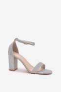 Sandały Model Kavina 1-215 Silver - Step in style Step in style Sandały Model Kavina 1-215 Silver - Step in style Step in style