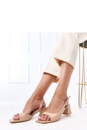 Sandały Model Lourdes E5515 Beige - PRIMO PRIMO Sandały Model Lourdes E5515 Beige - PRIMO PRIMO