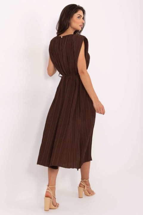 Sukienka Model MI-SK-A2576.86 Dark Brown - Italy Moda Italy Moda Sukienka Model MI-SK-A2576.86 Dark Brown - Italy Moda Italy Moda