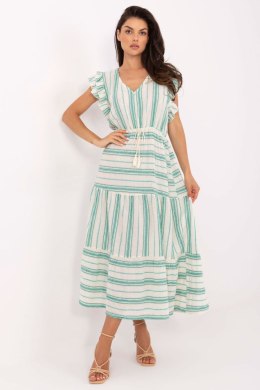 Sukienka Model TW-SK-BI-28760.97 White/Green - Och Bella Och Bella