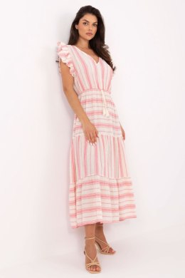 Sukienka Model TW-SK-BI-28760.97 White/Pink - Och Bella Och Bella