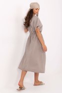 Sukienka Model TW-SK-BI-6-2041.89 Dark Beige - Och Bella Och Bella Sukienka Model TW-SK-BI-6-2041.89 Dark Beige - Och Bella Och Bella