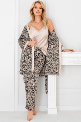 Szlafrok Damski Model Sheila Beige - Donna Donna