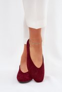Baleriny Model Osallin QQ-202 Bordo - Step in style Step in style