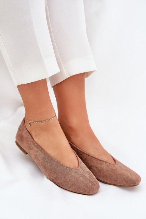 Baleriny Model Osallin QQ-202 Khaki - Step in style Step in style Baleriny Model Osallin QQ-202 Khaki - Step in style Step in style