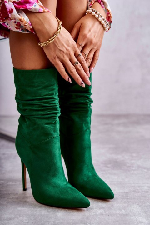 Botki Model Laguna C-252 Green - Step in style Step in style