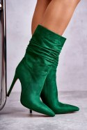 Botki Model Laguna C-252 Green - Step in style Step in style
