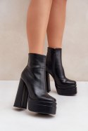 Botki Model Selahra JA-26 Black - Step in style Step in style Botki Model Selahra JA-26 Black - Step in style Step in style