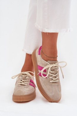 Buty Sportowe Model Cavira GD-XF-204 Beige/Pink - Step in style Step in style