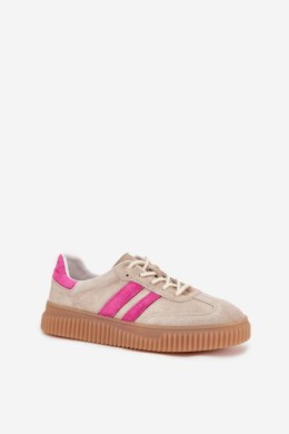 Buty Sportowe Model Cavira GD-XF-204 Beige/Pink - Step in style Step in style
