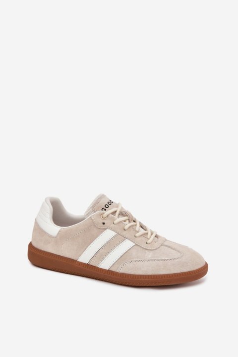 Buty Sportowe Model Ismina GD-XF-146 Beige - Step in style Step in style Buty Sportowe Model Ismina GD-XF-146 Beige - Step in style Step in style