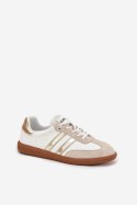 Buty Sportowe Model Ismina GD-XF-146 White/Gold - Step in style Step in style Buty Sportowe Model Ismina GD-XF-146 White/Gold - Step in style Step in style