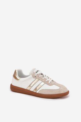 Buty Sportowe Model Ismina GD-XF-146 White/Gold - Step in style Step in style