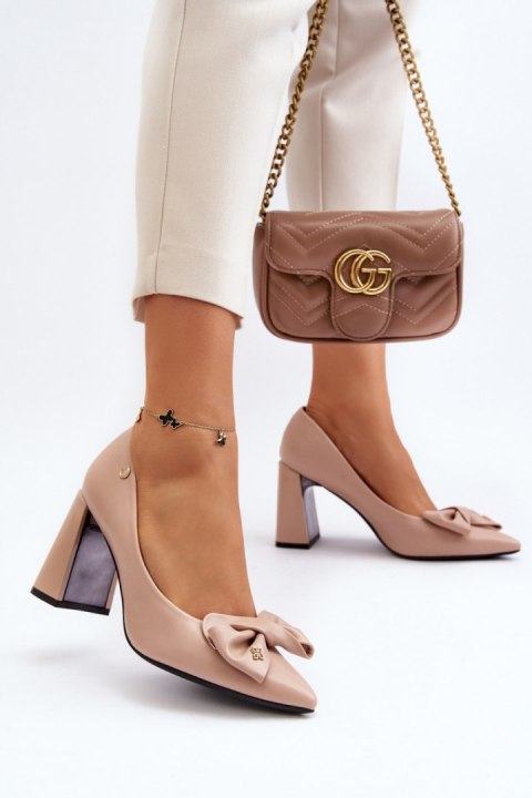 Czółenka Model Ariemessa 62104 Beige - Step in style Step in style Czółenka Model Ariemessa 62104 Beige - Step in style Step in style