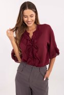 Koszula Damska Model MI-KS-92224.95 Bordo - Italy Moda Italy Moda