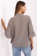 Koszula Damska Model MI-KS-92224.95 Dark Beige - Italy Moda Italy Moda
