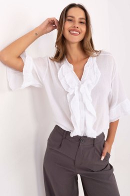 Koszula Damska Model MI-KS-92224.95 White - Italy Moda Italy Moda