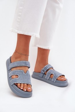 Sandał Klapki Model Delyna 27004 Blue - Step in style Step in style